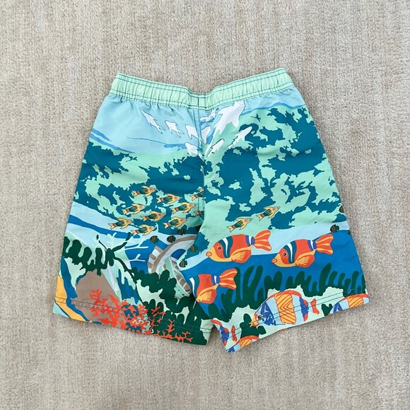Hanna Andersson Boys Fish Sea Swim Shorts Trunks 10 - Picture 4 of 8
